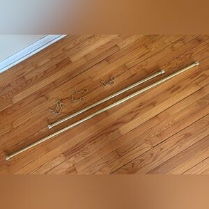 Brass Plated Curtain Rods